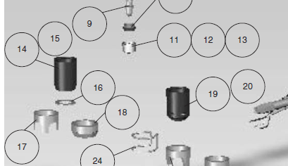 Bocal de Arraste Corte Plasma LPH82-120 - 0902461-3