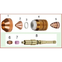 Consumíveis corte plasma para Tocha PT-36 ESAB